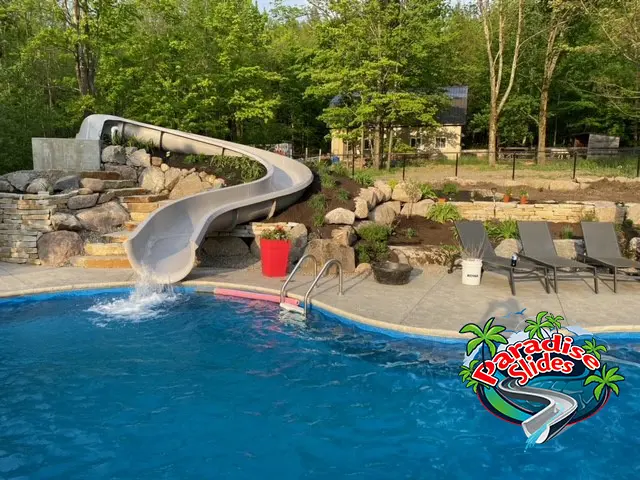 Water Slide, Pool Slide Color Platinum