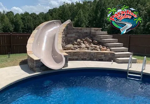 Pool Perfection Pool Slide, Custom Pool Slides Near Atlanta, GA