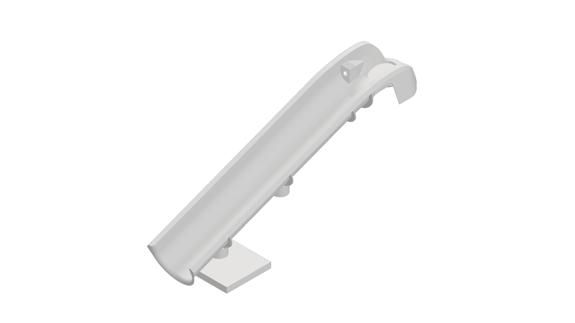 Paradise Slides PS18T10-S fiberglass inground pool slide with 5-foot height for custom backyard pools