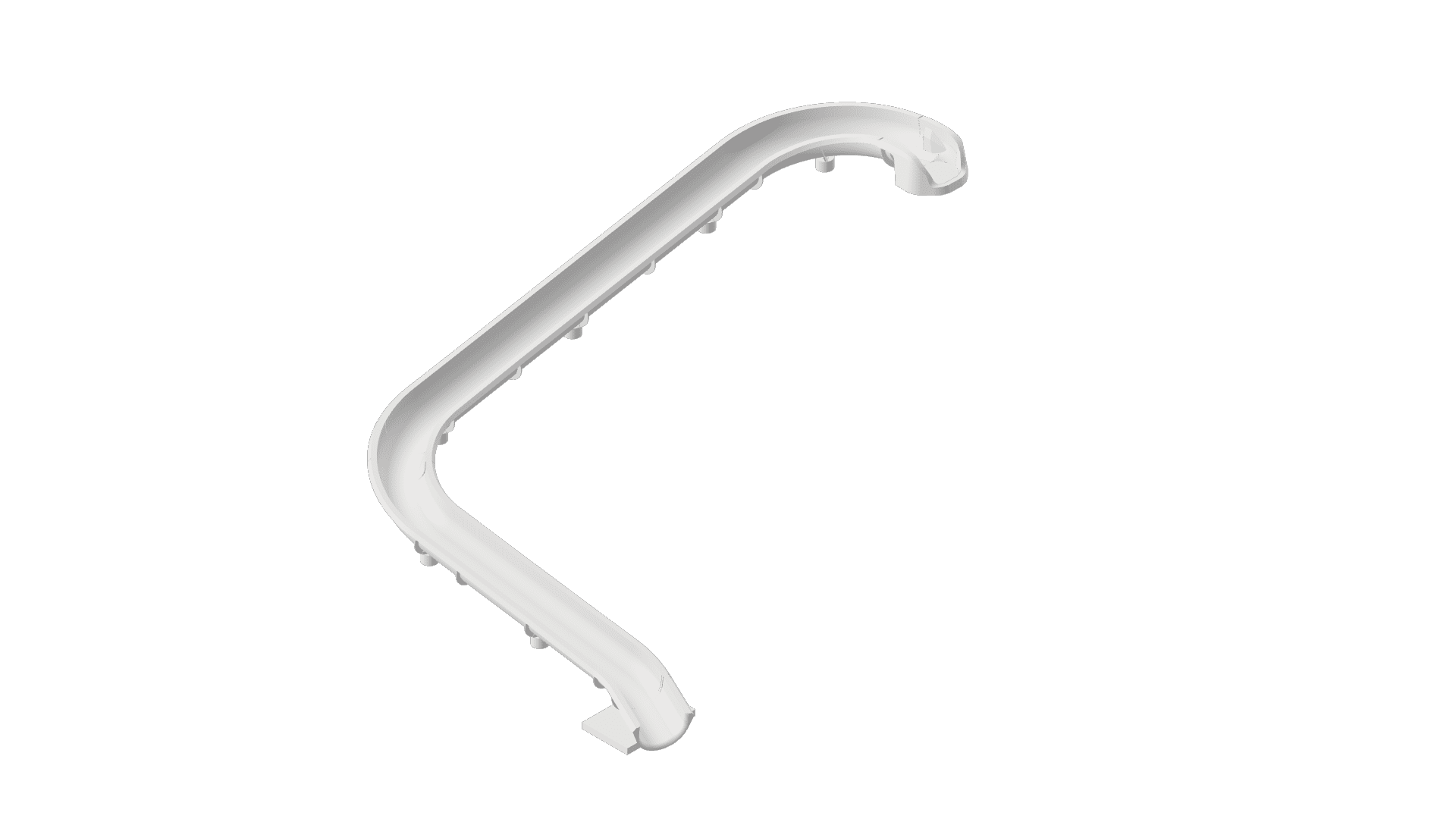 Paradise Slides PS68L-S fiberglass inground pool slide with left-turn layout for custom backyard pools